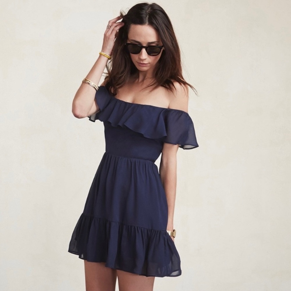 Reformation Bonnie Dress in Royal